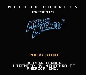 Marble Madness (USA) screen shot title